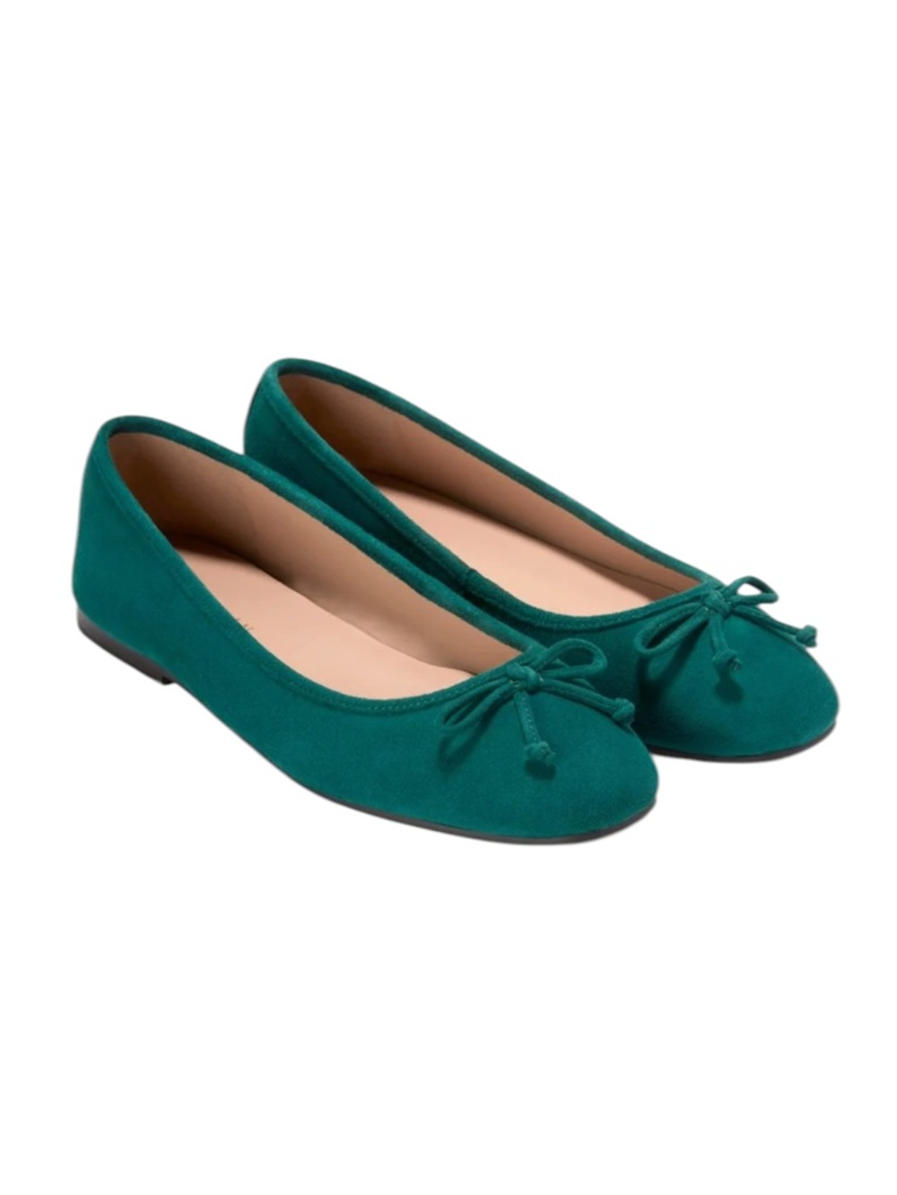 Cole Haan Yara Soft Green Suede Ballet Flats – Sz 7B